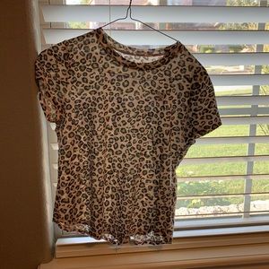 abercrombie kids leopard tee shirt